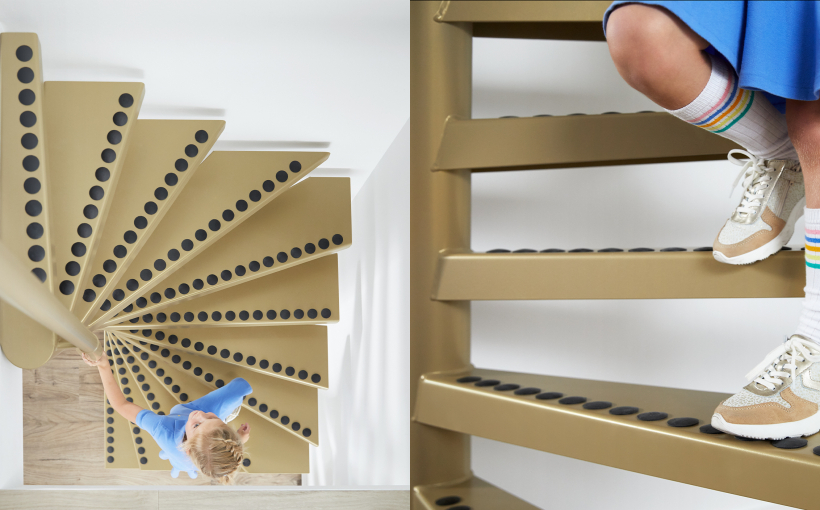 Kleine ruimte trap - Design vaste trap - 1m2™ by EeStairs